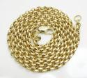 14k yellow gold solid circle link chain 16-30 inch 2.5mm