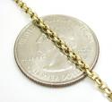 14k yellow gold solid circle link chain 16-30 inch 2.5mm