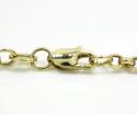 14k yellow gold solid circle link chain 16-30 inch 2.5mm