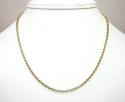 14k yellow gold solid circle link chain 16-30 inch 2.5mm