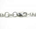 14k white gold solid circle link chain 16-30 inch 2.5mm