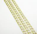 10k yellow gold diamond cut cuban link chain 16-24 inch 2.2mm