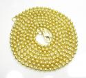 10k yellow gold combat ball link chain 20-26 inch 2.2mm