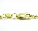 10k yellow gold combat ball link chain 20-26 inch 2.2mm