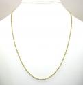 10k yellow gold combat ball link chain 20-26 inch 2.2mm