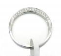 Ladies 18k white gold semi mount ring wedding band set 1.04ct
