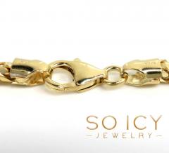 10k yellow gold solid franco bracelet 8.75 inch 3mm 