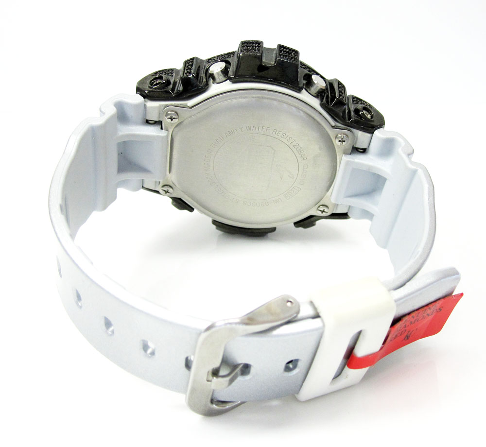 Buy Mens Partial Black Diamond Dw-6900 Stainless Steel G