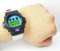 Mens partial black diamond dw-6900 stainless steel g-shock watch 0.25ct