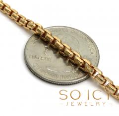 14k rose gold box link chain 16-30 inch 3.5mm