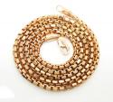 14k rose gold hexagon box link chain 16-30 inch 2.3mm