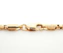 14k rose gold hexagon box link chain 16-30 inch 2.3mm