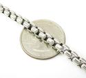 14k white gold box link chain 18-30 inch 5mm