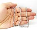 14k white gold box link chain 18-30 inch 5mm