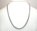 14k white gold box link chain 18-30 inch 5mm