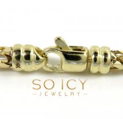 14k yellow gold solid tight franco link chain 20-30 inch 3.5mm