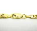 14k yellow gold solid tight miami link chain 18-24 inch 3.8mm