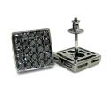 10k black gold black diamond earrings 1.00ct