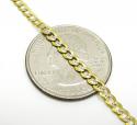 10k yellow gold solid diamond cut cuban link chain 18-30