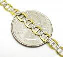 10k yellow gold solid diamond cut mariner link chain 20-36 inch 5.2mm
