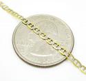10k yellow gold solid skinny diamond cut mariner link chain 16-26 inch 2.5mm