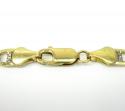 10k yellow gold solid diamond cut mariner link chain 20-26” 6mm