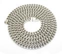 10k white gold solid franco link chain 36 inch 5mm