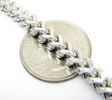 10k white gold solid franco link chain 36 inch 5mm