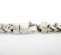 10k white gold solid franco link chain 36 inch 5mm