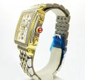 Ladies michelle deco two tone stainless steel diamond watch 0.60ct