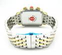 Ladies michelle deco two tone stainless steel diamond watch 0.60ct