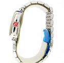 Ladies michelle deco two tone stainless steel diamond watch 0.60ct