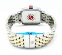 Ladies michelle deco two tone stainless steel diamond watch 0.60ct