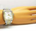 Ladies michelle deco two tone stainless steel diamond watch 0.60ct