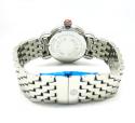 Ladies michele signature csx-36 diamond white stainless steel watch 0.64ct