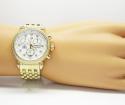 Ladies michele signature csx-36 diamond yellow stainless steel watch 0.64ct