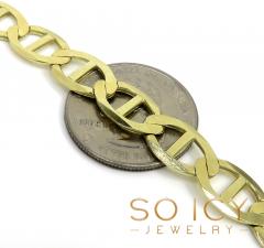 10k yellow gold solid mariner link chain 20-30 inch 9.3mm