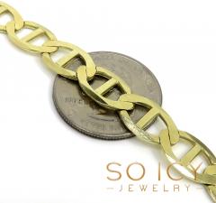 10k yellow gold solid mariner link chain 22-30 inch 9.3mm