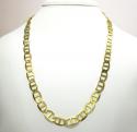 10k yellow gold solid mariner link chain 20-30 inch 9.3mm