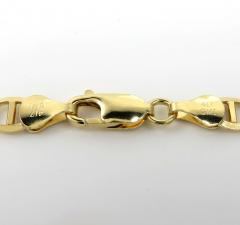 10k yellow gold solid mariner link chain 22-26 inch 6.3mm