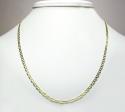 10k yellow gold solid mariner link chain 16-24 inch 3mm
