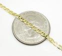 10k yellow gold solid mariner link chain 16-24 inch 2.5mm