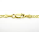 10k yellow gold solid mariner link chain 16-24 inch 2.5mm