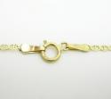 10k yellow gold solid skinny mariner link chain 18-24 inch 2mm