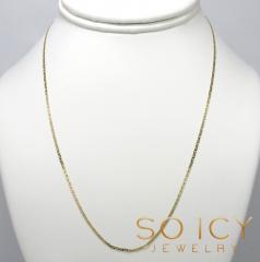 10k yellow gold solid mariner link chain 16-20 inch 1.5mm