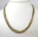 10k yellow gold thick miami chain 20-32 inch 9.20mm