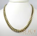 10k yellow gold thick miami chain 20-32 inch 9.20mm