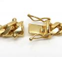 10k yellow gold thick miami solid bracelet 8.50 inch 7mm