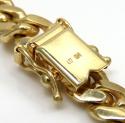 10k yellow gold thick miami solid bracelet 8.50 inch 7mm