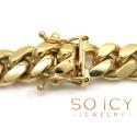 10k yellow gold thick miami chain 20-32 inch 8.2mm